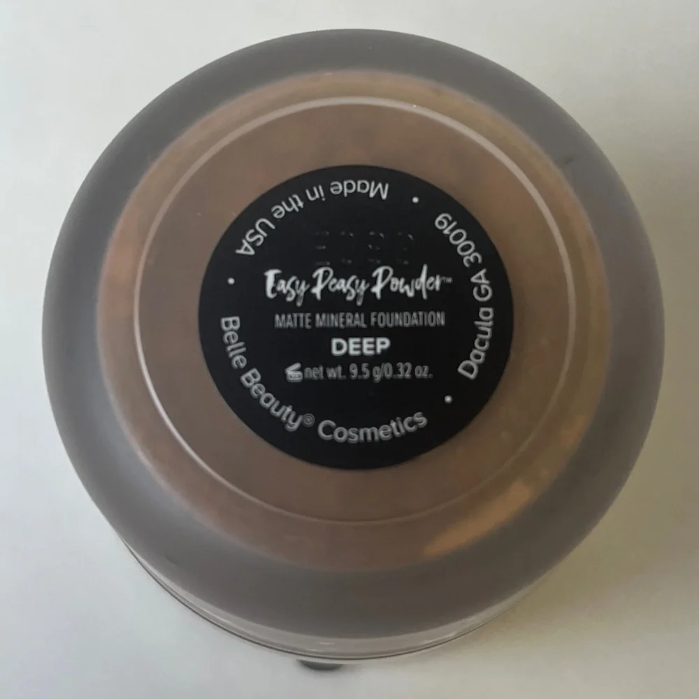 Belle Beauty Easy Peasy Matte Mineral Powder Foundation by Kim Gravel Travel